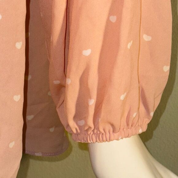 Peach Polka Dot Women's Top - Picture 3 of 8